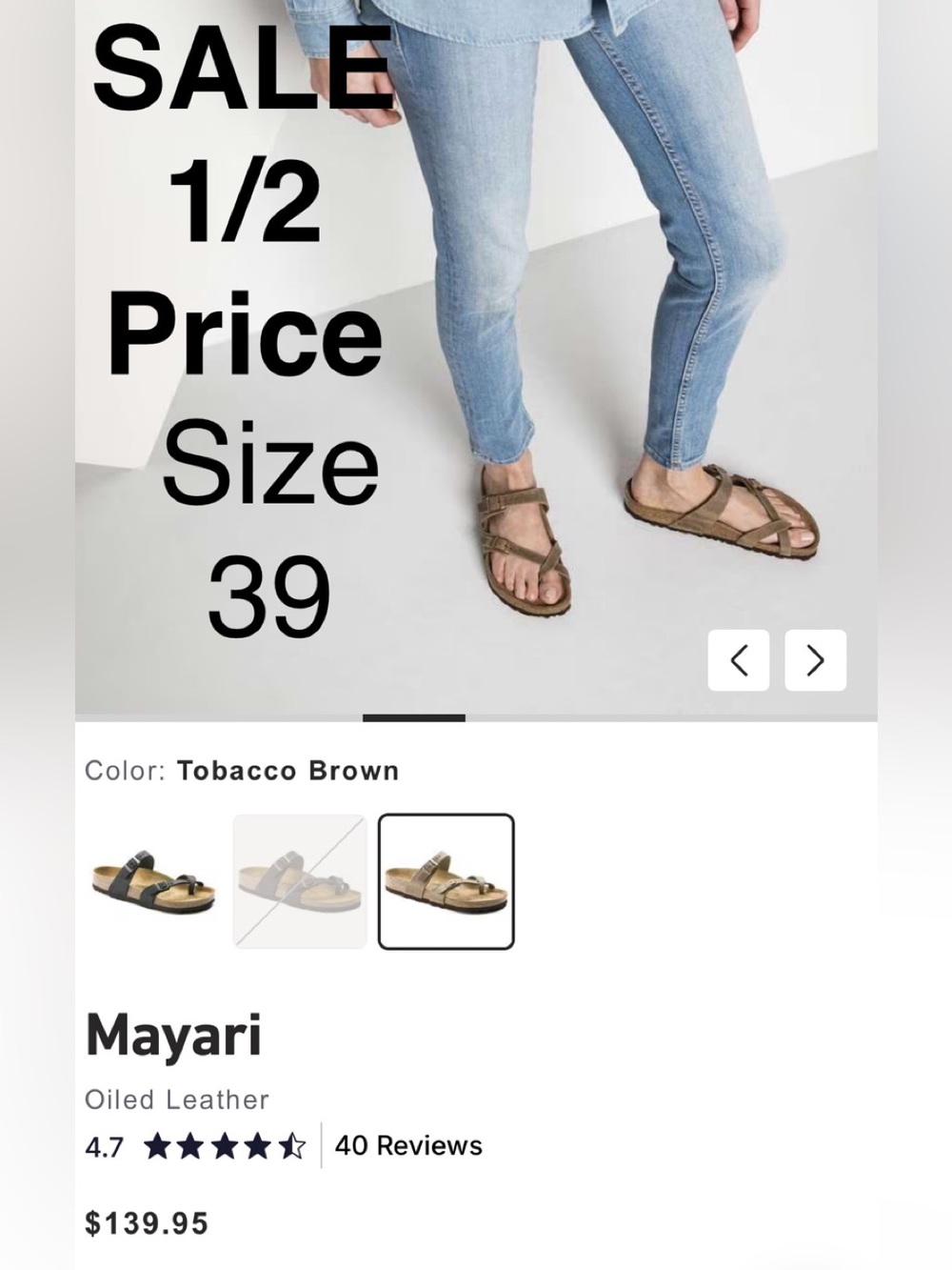 Birkenstock Mayari - NEW Tocacco brown - sandals Authentic! - Picture 8 of 9